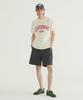COVERNAT Cracked Arch Logo Dyed T-Shirt Charcoal