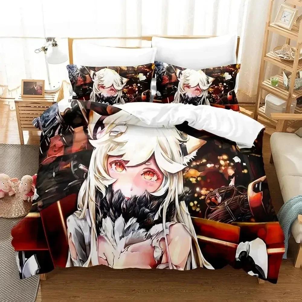 Comforter Anime Kantai Collection Bedding Set For Bedroom Soft Modern S Comefortable Kids And