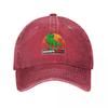 Grandpa Saurus with Sunset and Palms Baseball Cap fishing caps Unisex New Hat birthday Hat Luxury Brand Women Unisexs
