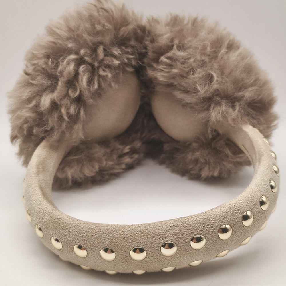 Cold Protection Foldable Earmuffs Thickened Soft Plush Earflaps  For Women Men Outdoor