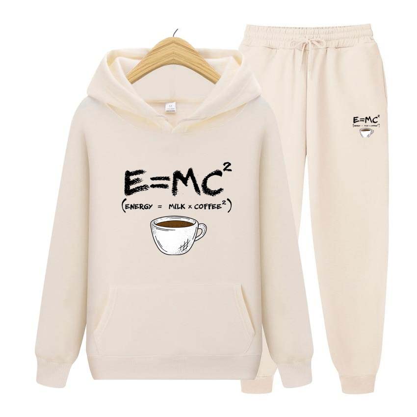 Pánské teplákové soupravy Jarní Podzim Coffice Potisk Mikina Mikina s dlouhým rukávem Mikina na jogging Kalhoty Patchwork Fitness Run Suit Oblečení
