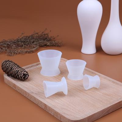 4 Adet/Set Diş Esnek Silikon Karıştırma Kabı Diş Silikon Kauçuk Karıştırma Kasesi
