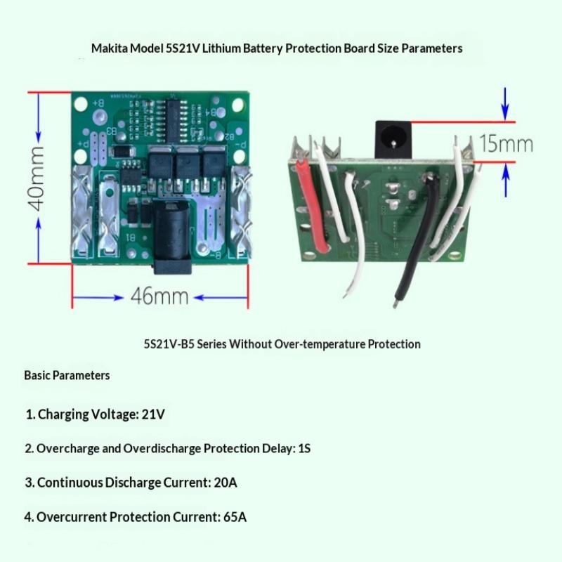 Bms 5S 20A 18650 Li-Ionen Lithium-Batterie Lade-Schutzplatine Schaltung Pcm Balancer Powerbank Lade-Modul
