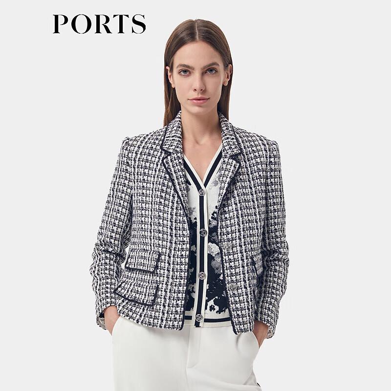 

PORTS Женский короткий жакет в гусиную лапку XS
