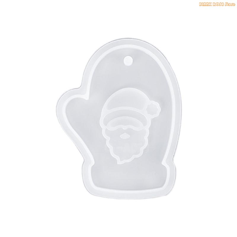 K1AE Reusable Christmas Silicone Mould for Craft Snowman Deer Decoration Making