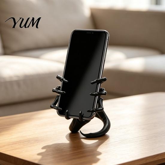 Non Slip Phone Mount for Desk Alien Facehugger Stand, Unique 3D Printed Cell Holder, Compact Smartphone Stand Home Sturdy PLA Decorative Office