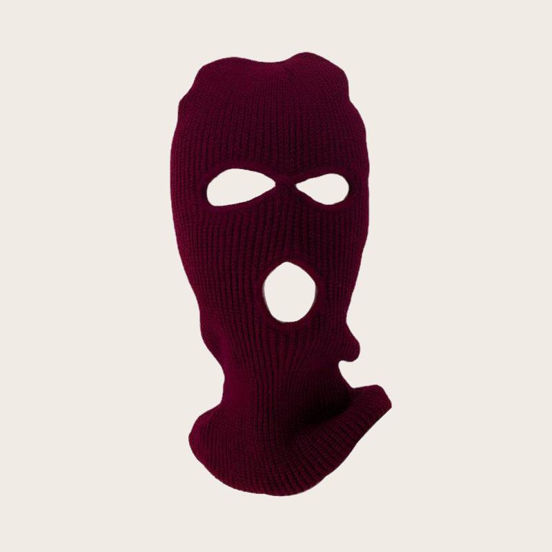 2026 New Black White 3 Hole Full Face Ski Mask Balaclava for Men Women Army Tactical CS Windproof Knit Beanies Winter Warm Caps