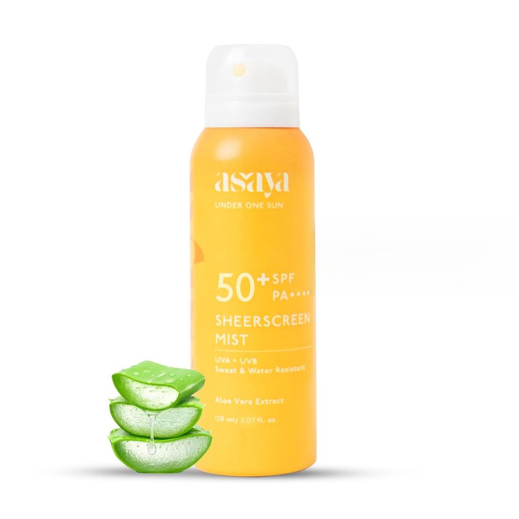 ASAYA | Body Sunscreen Spray SPF 50+ PA++++ | In VIVO Tested | Lightweight Broad Spectrum Protection | Quick Dry Mist | Designed for Outdoor & Da