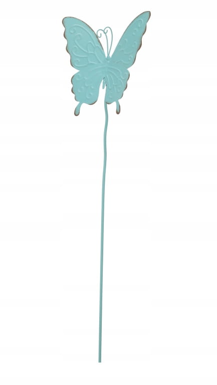 Decorative garden butterfly ornament on a stick 61 cm