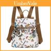 Butterfly Print Nylon Casual Travel Backpack With Waterproof Design For Outdoor Use