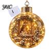 Illuminated Faith Based Decor Christian Scripture Keepsake, Light Up Religious Hanging Ornament with Bible Spiritual Encouragement Home Verse,
