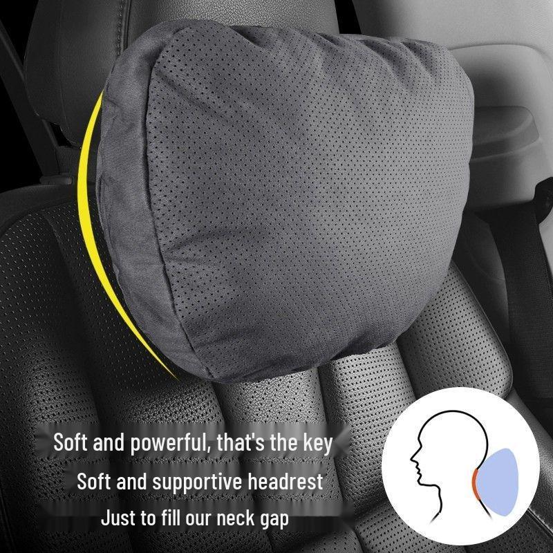 Maybach Car Headrest and Lumbar Support Pillow Set