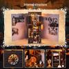 Addams Family DIY Cabin Building Blocks: Handmade Assembly Bookend Model for Halloween