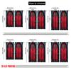 2D flat printing 2pcs Drapes Gothic Doors Red (8) Versatile 100% Polyester  Without Electricity Festive Backdrops Applies to