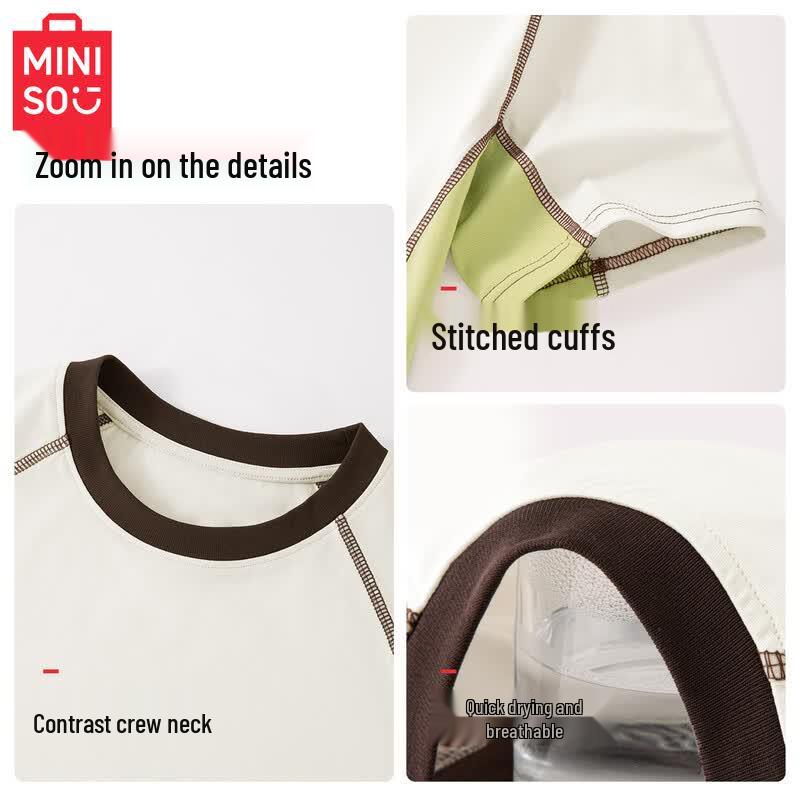 MINISO Kids' Quick-Dry Short Sleeve Athletic Set