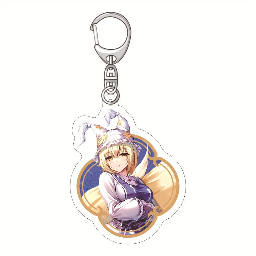 

6CM Touhou project Hakurei Reimu&Kirisame Marisa Kirisame Marisa&Alice Margatroid Kotiya Sanae Acrylic Keychain Bag pendant 6 cm