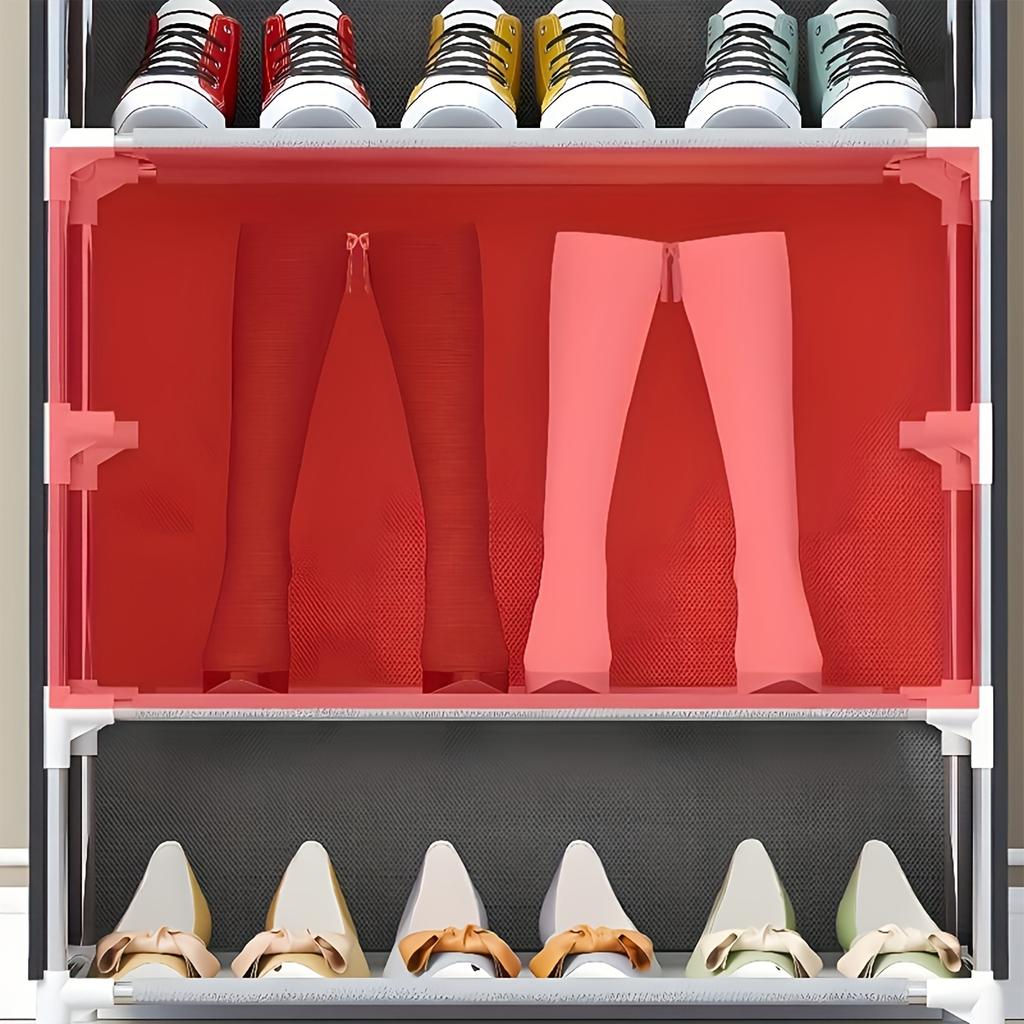 6/8/10-Layer Multifunctional Shoe Organizer - Simple Shoe Rack, Household Dust-proof Storage Shoe Cabinet, Indoor Simple Shoe Cabinet