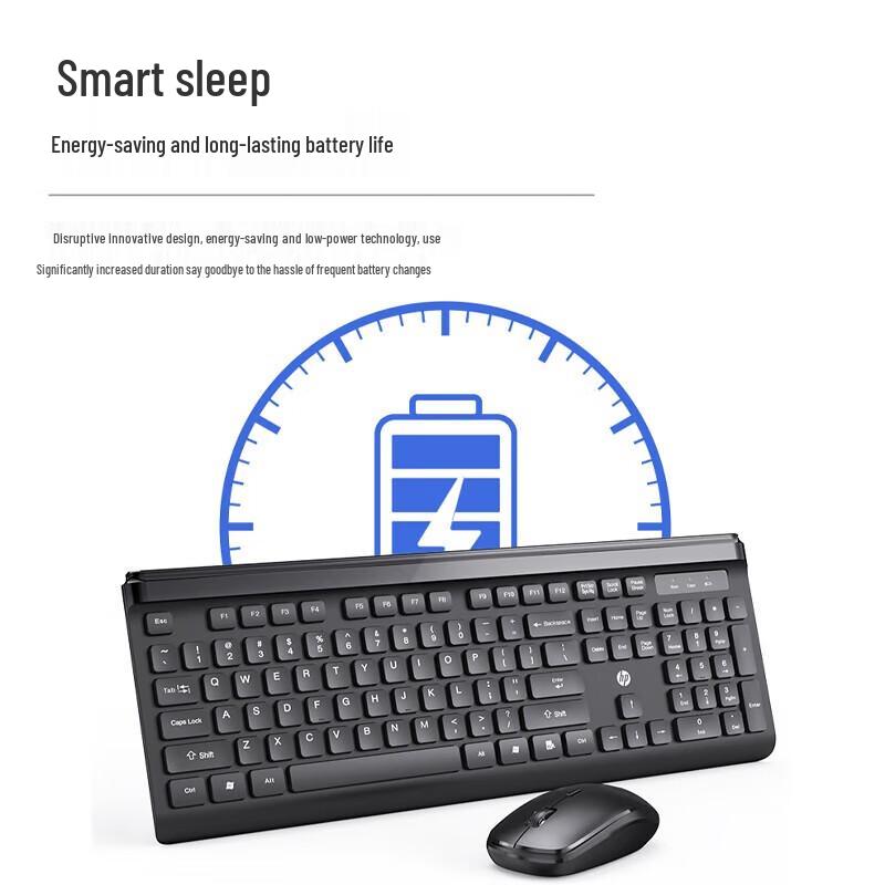 HP CS500 Slim Quiet Full-size Wireless Keyboard and Mouse Combo