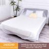 Elastic Edges Disposable Dust Covers Transparent PE Disposable Bed Cover Furniture Protector  Bed