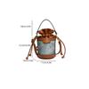 Retro Textured Bucket Bag,  Autumn and Winter New Fashionable Casual Handbag, Versatile Single Shoulder Crossbody Bag