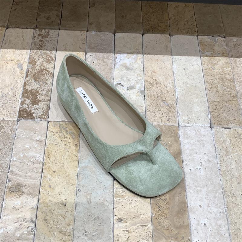 

Модные летние сандалии IPPEUM, балетки с раздельным носком для женщин, женские сандалии 245 светло-зеленый