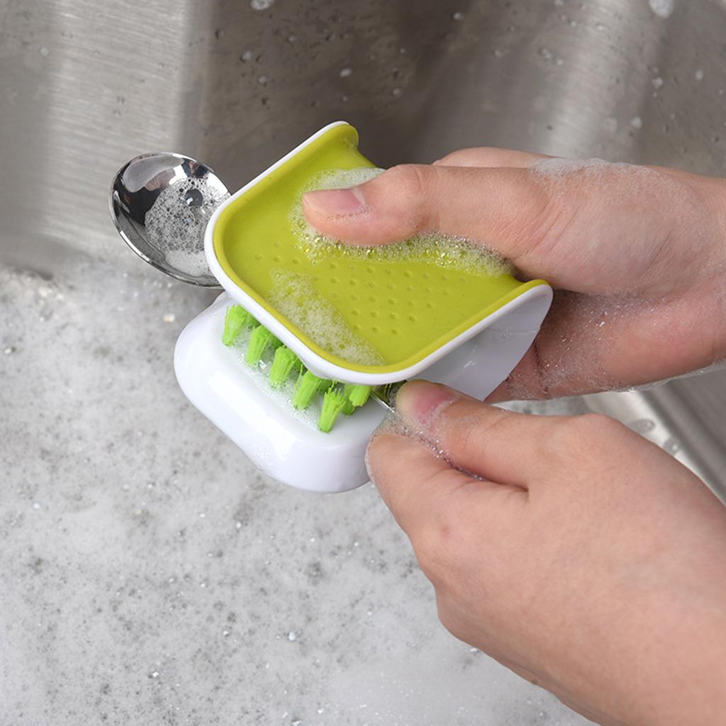 Knife and Cutlery Cleaner Brush U Shape Dual Side Blade Knife Cleaner for Kitchen