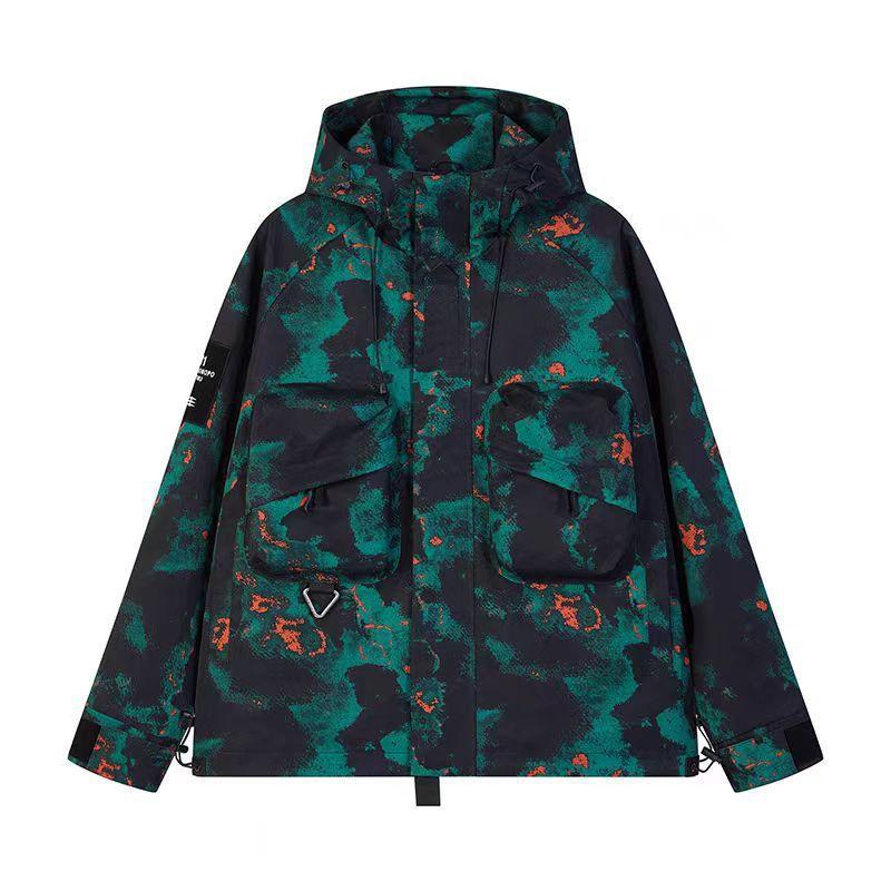 Functional Wind Tooling Jacket Men's Windproof and Waterproof Mountaineering Suit Women's Outdoor Hiking Jacket