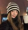 Unisex Autumn/Winter High-Elastic Knit Slouchy Beanie with Double Roll-Up Design