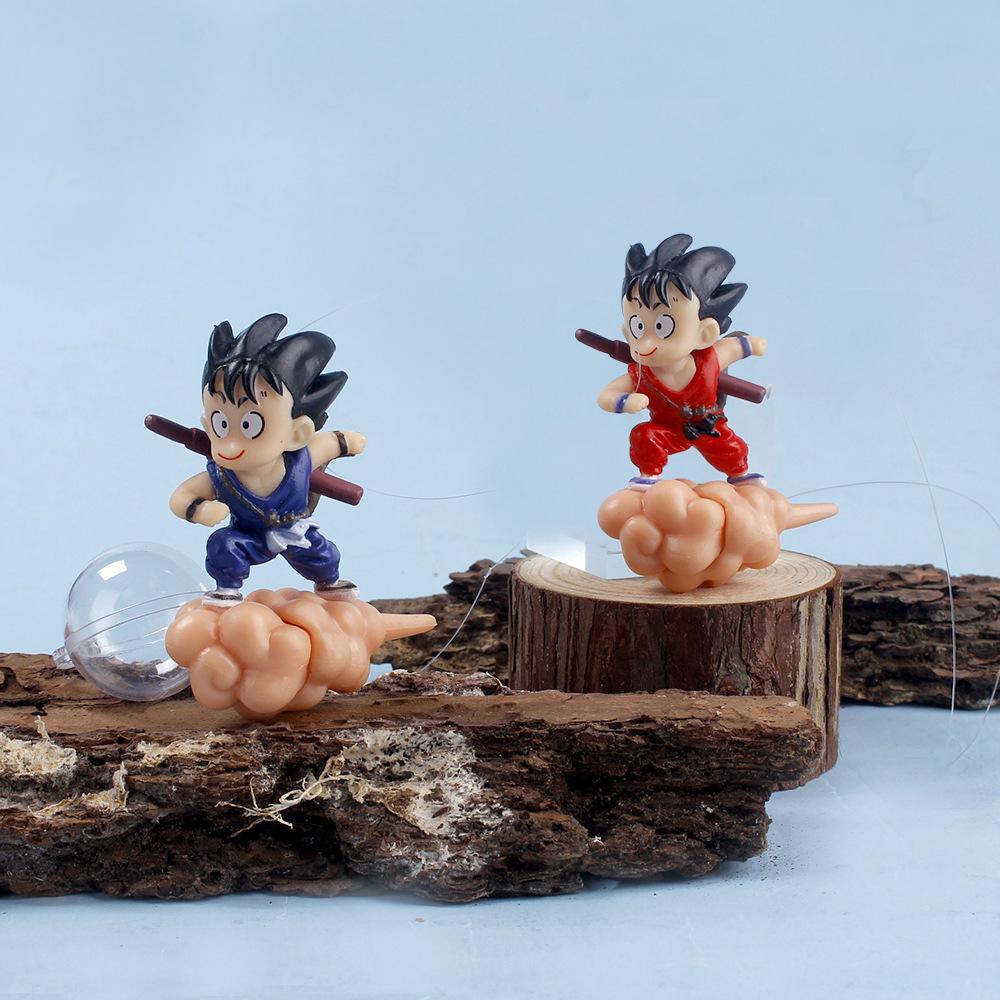 Nueva Figura de Dragon Ball Son Goku Acuario Colgante Tanque de Peces Flotante Decoración de Paisaje Bola Flotante Adorno Creativo Juguetes