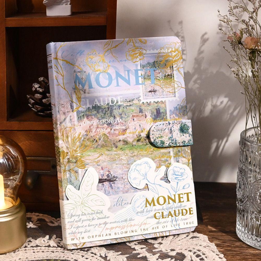 Aesthetic Student Diary Notepad Art Oil Painting Color Page Notebook Illustration Notepad Student