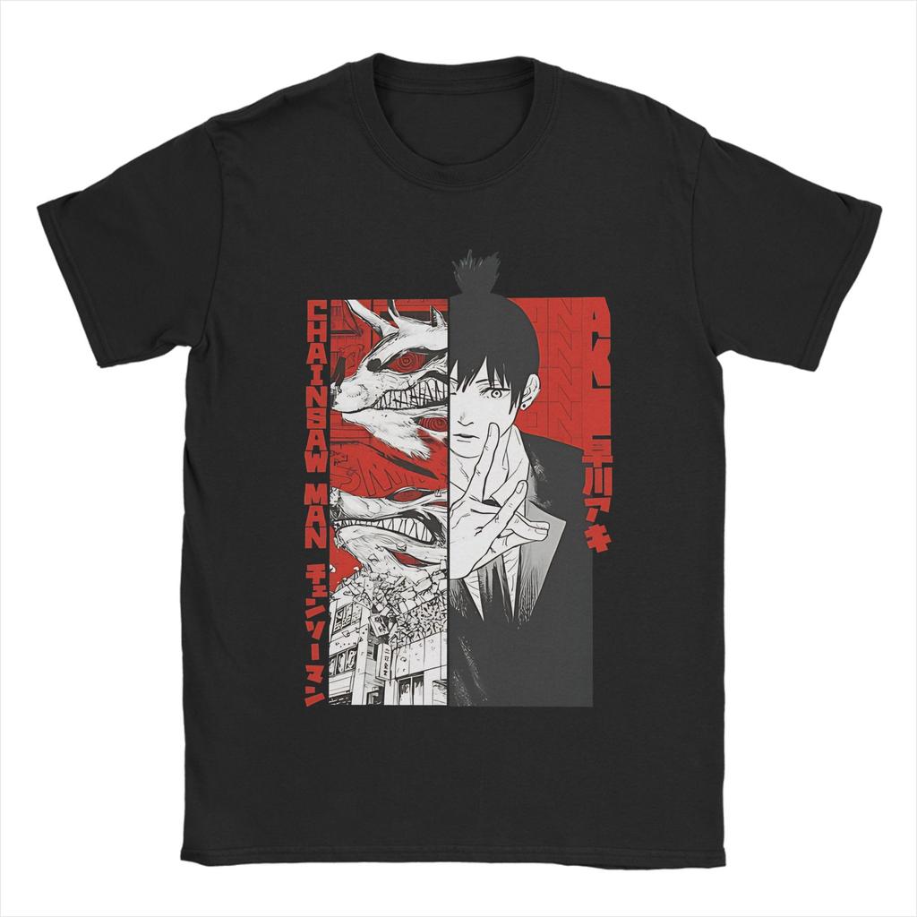 Reze Anime Chainsaws Japan Manga Man Outfit Men Women T Shirts 100% Cotton Tee Graphic Print  T-shirt Clothes