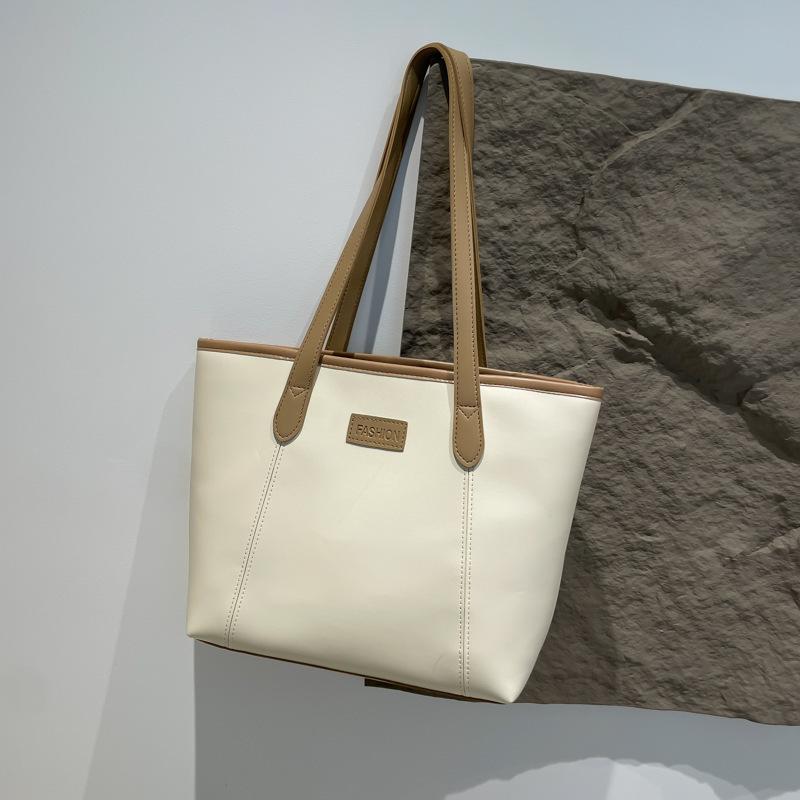 Tote Bag Women's 2025 New Large-capacity Commuter Bag Autumn Niche Design Shoulder Bag Simple Class Bag