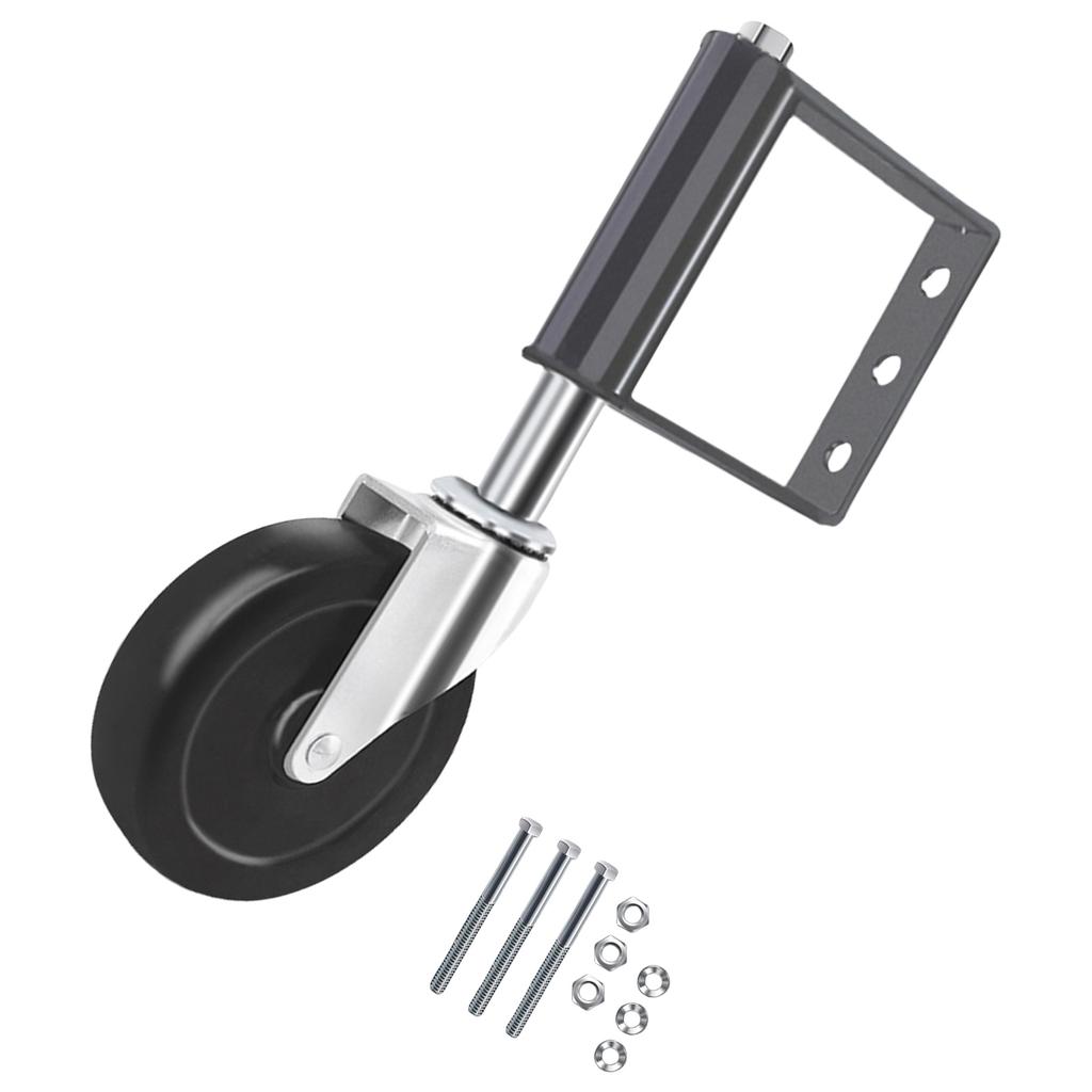 Spring Loaded Gate Caster Replacement Garden Gate Wheels Wear Resistant Gate Spring Shock Absorption Wheel Enduring