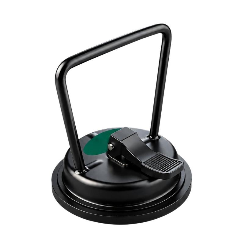 Manual Suction Cup Lifting Tool with Rubber Cups and Raised Handle for Positioning Glass, Tile, and Smooth Metal Sheets