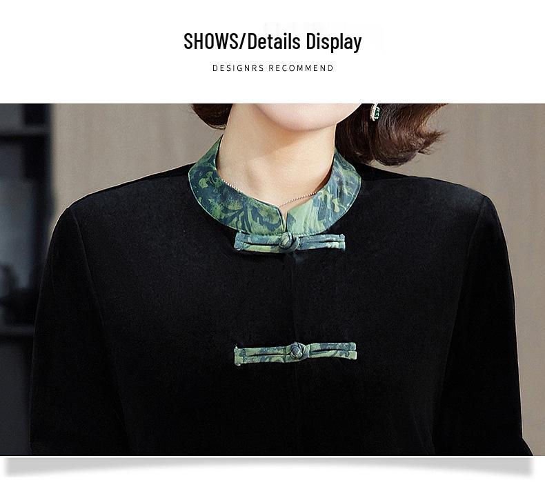 Elegant Autumn Two-Piece Suit for Stylish Middle-Aged & Elderly Women