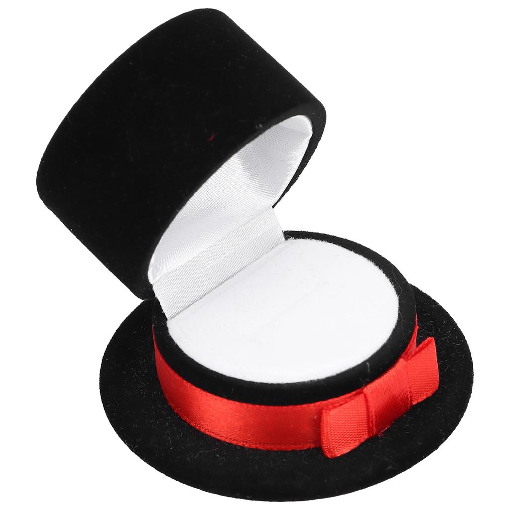 Portagioie ad anello Personalizzato Cappello Jazz Anello Orecchino Collana Confezione Gioielli Scatola Portaoggetti