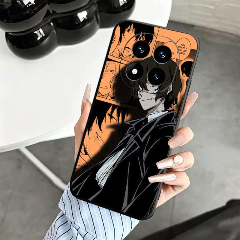Bungo Stray Dogs Manga Soft Phone Case for Xiaomi Redmi Note 12 13 14 15 Pro Plus 11 12S 11S 11T 10 4G Black Cover Back Shell