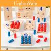 Wooden Double Sided Math Cognitive Matching Board Children Puzzle Toy Set For Early Education
