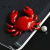 Smooth Touch Brooch Pin Bohemia Style Faux Pearl Decor Crab Shape Zinc Alloy Durable Metal with Hand-Painted Finish Coats Suits Sweaters Dresses Badge
