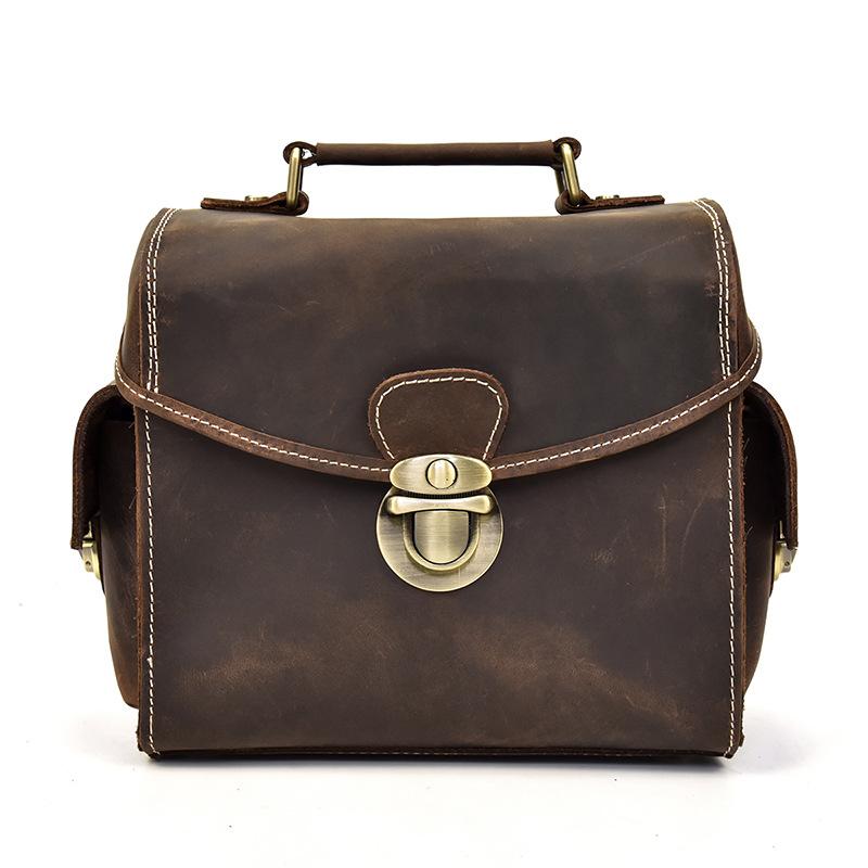 Ретро Кожаная Сумка для Фотоаппарата Кожа Crazy Horse Для Выхода Ручная Фото Сумка Съемный Внутренний Карман Сумка для Зеркального Фотоаппарата Сумка через Плечо 8