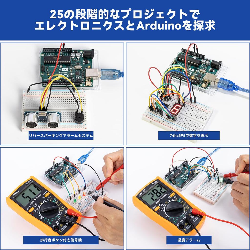 SunFounder Lab Starter Kit Enthält Original Arduino Uno R3 REV3 25 Projekte von Basic bis Temperatur-Mikrocontroller Online-Tutorial für Anfänger -