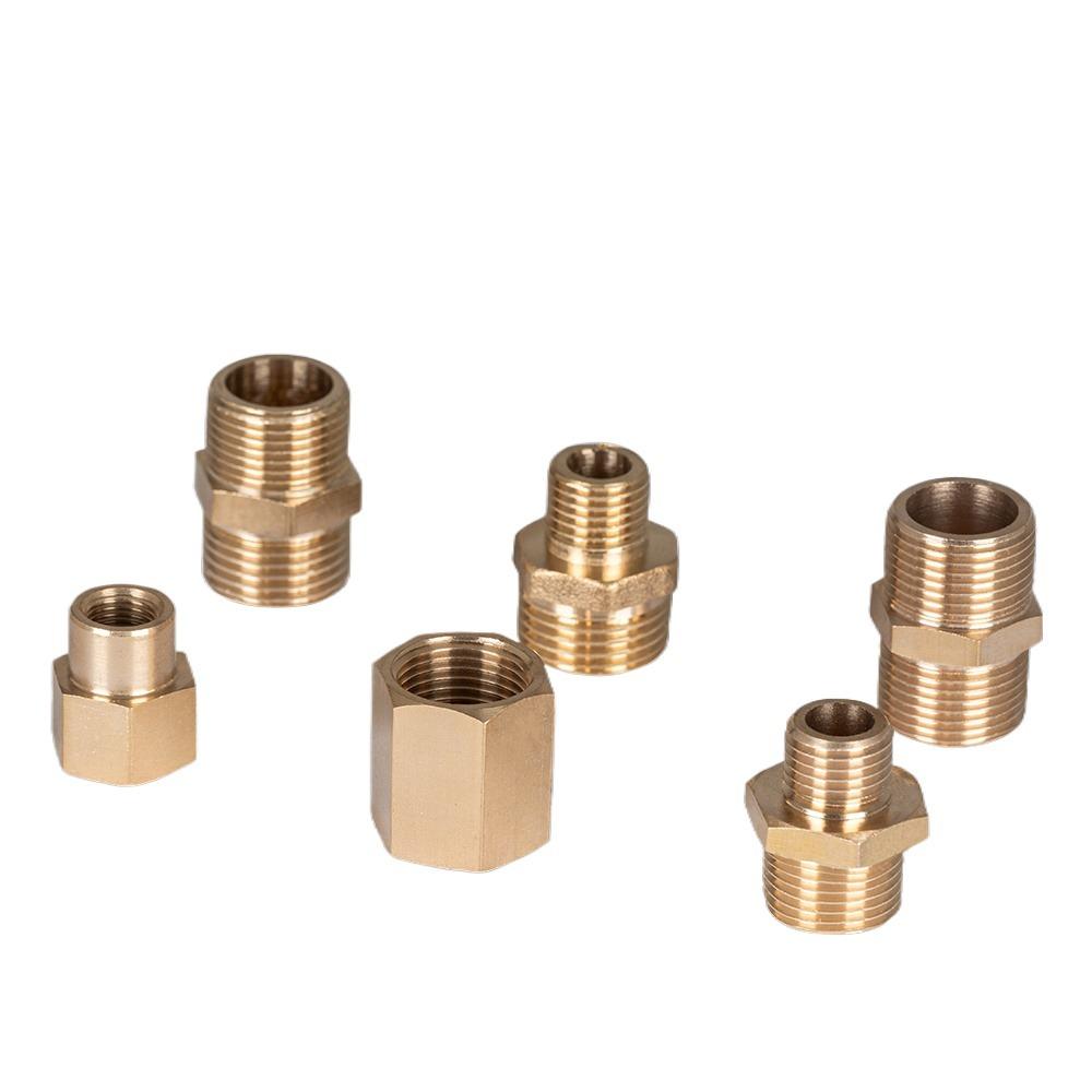 1/8" 1/4" 3/8" 1/2" BSPP M14/16/18/20/22 Metric Male Reducer Hex Nipple Brass Pipe Fitting Connector Pressure Gauge