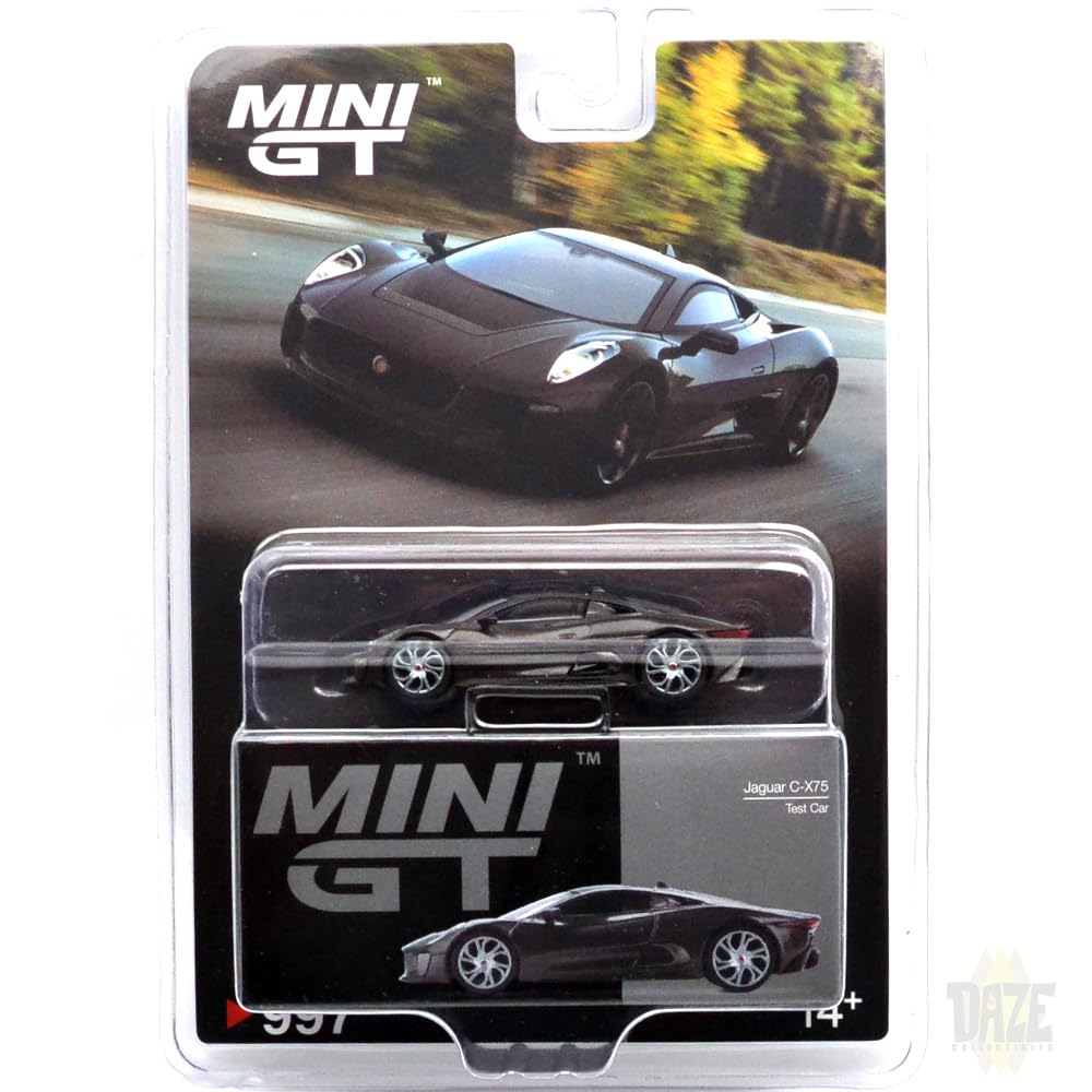 MINI GT Масштаб 1:64 MiJo TOYS - JAGUAR C-X75 (ТЕСТОВЫЙ АВТОМОБИЛЬ) США MGT00997-BL синий