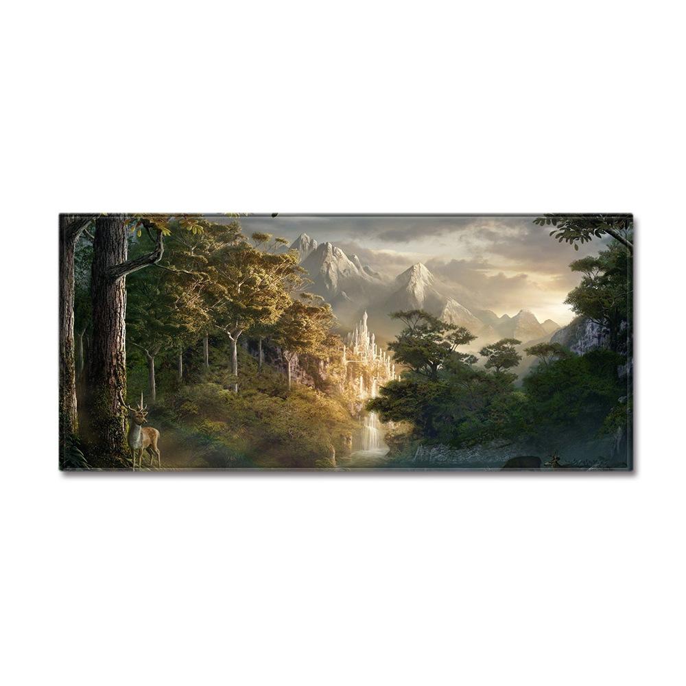 Scenic Door Mat Kitchen Dirt-Resistant Long Absorbent Non-Slip Foot Mat Bedroom Living Room Carpet Floor Mat