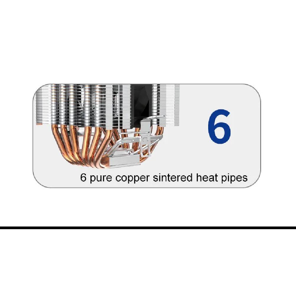 X99 RGB CPU Air Cooler 6 Heatpipes 4PIN PWM PC Processor Radiator For Intel LGA 1151 1156 1200 1700 2011 X79 AMD AM2 AM3 AM4 AM5