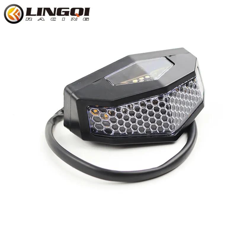 

LINGQI RACING Taillight Brake Stop Tail Light Rear Signal Lights For ATV Dirt Pit Bike Universal Motocross Lighting System Lamp чёрный