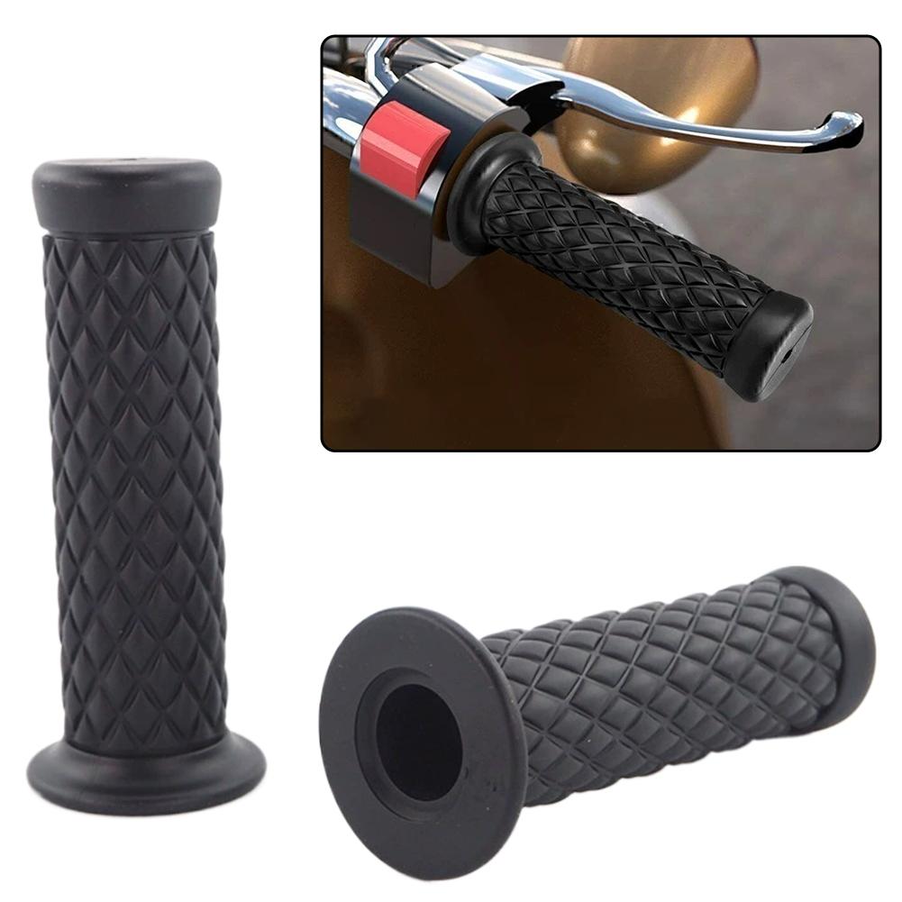 Classic Motorbike Handle Bar Vintage Rubber Moto Hand Grips For Yamaha Honda Suzuki Harley Cafe Racer Motorcycle Grip
