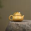 Handcrafted Yixing Zisha Teapot Made From Raw “Golden Zhu Ni” Clay for Brewing Tea—Gongfu Tea Set