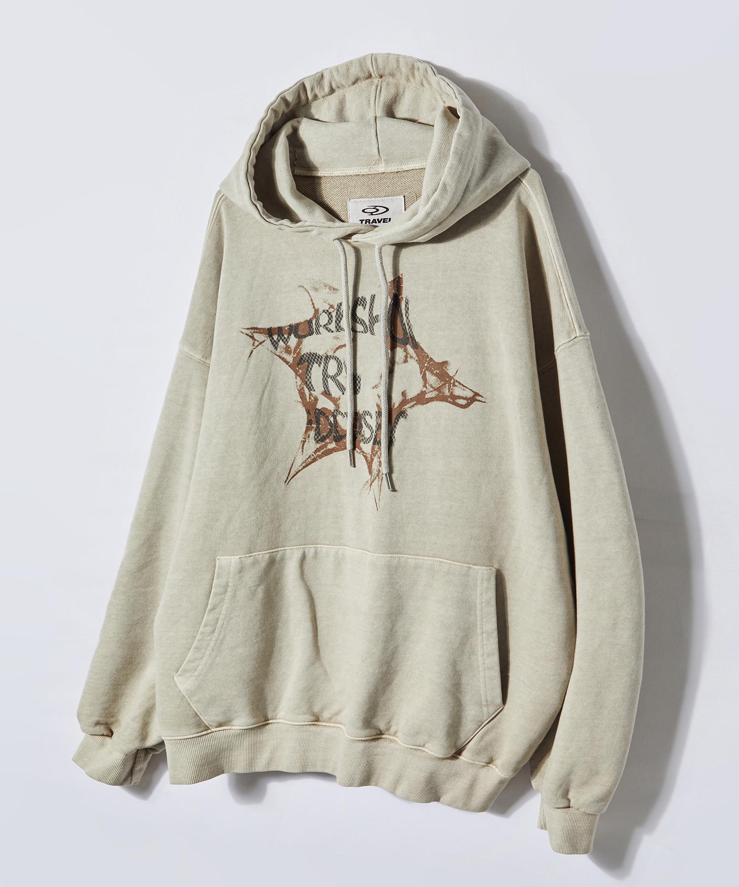 Travel Spray Starfish Pigment Hoodie Beige Beige/Small