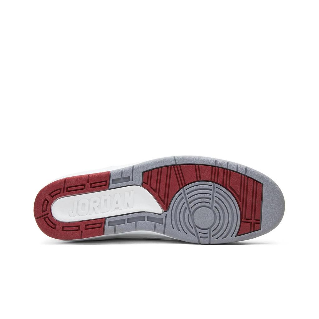 Air Jordan 2 Retro 'Chicago Home' (Unisex) White / Black-Vrsty Red-Cmnt Gry Vintage Basketball Shoes 385475 102